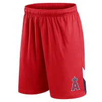 Short tranche rouge Fanatics Los Angeles Angels pour hommes