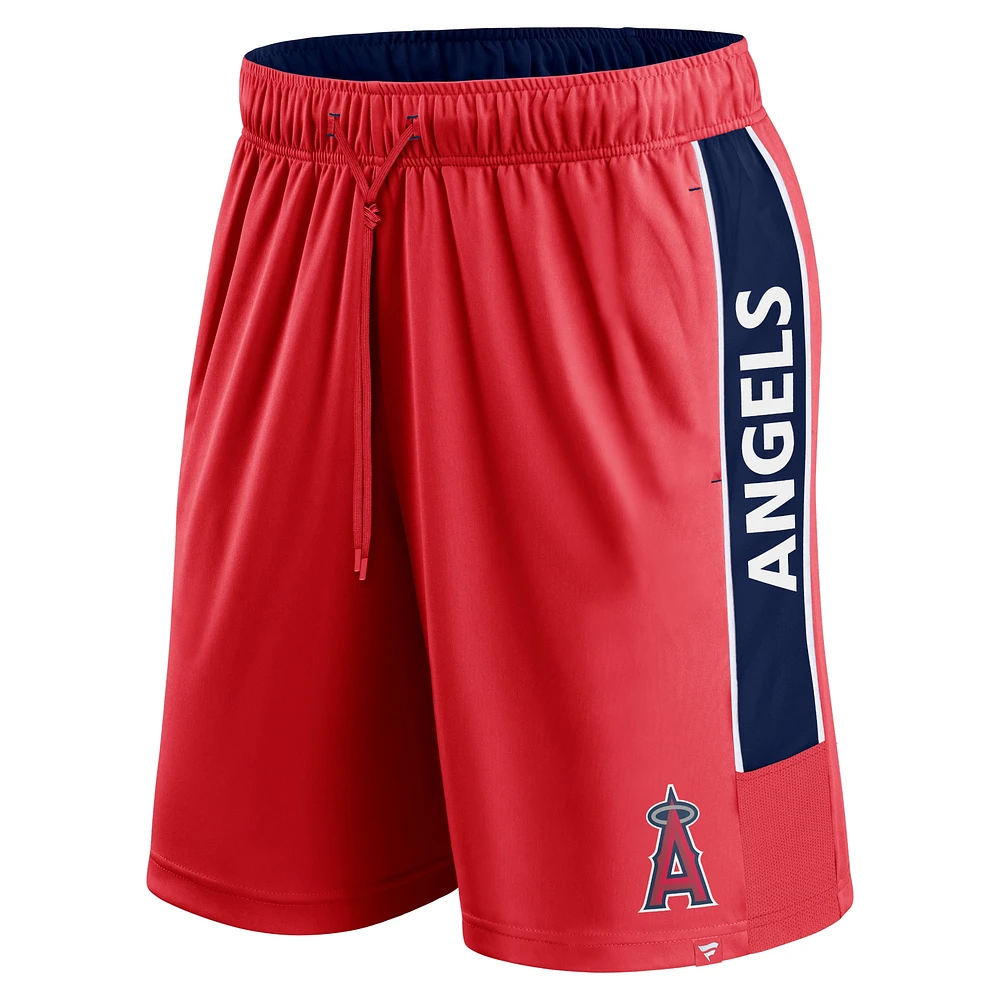 Men's Fanatics Red Los Angeles Angels Win The Match Defender Shorts