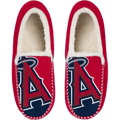 Los Angeles Angels FOCO Colorblock Moccasin Slippers