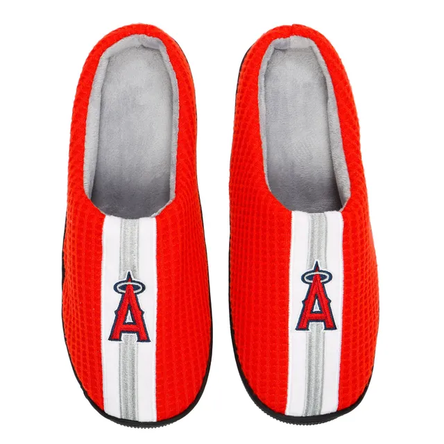Men's St. Louis Cardinals FOCO Red Team Stripe Memory Foam Slide Slippers
