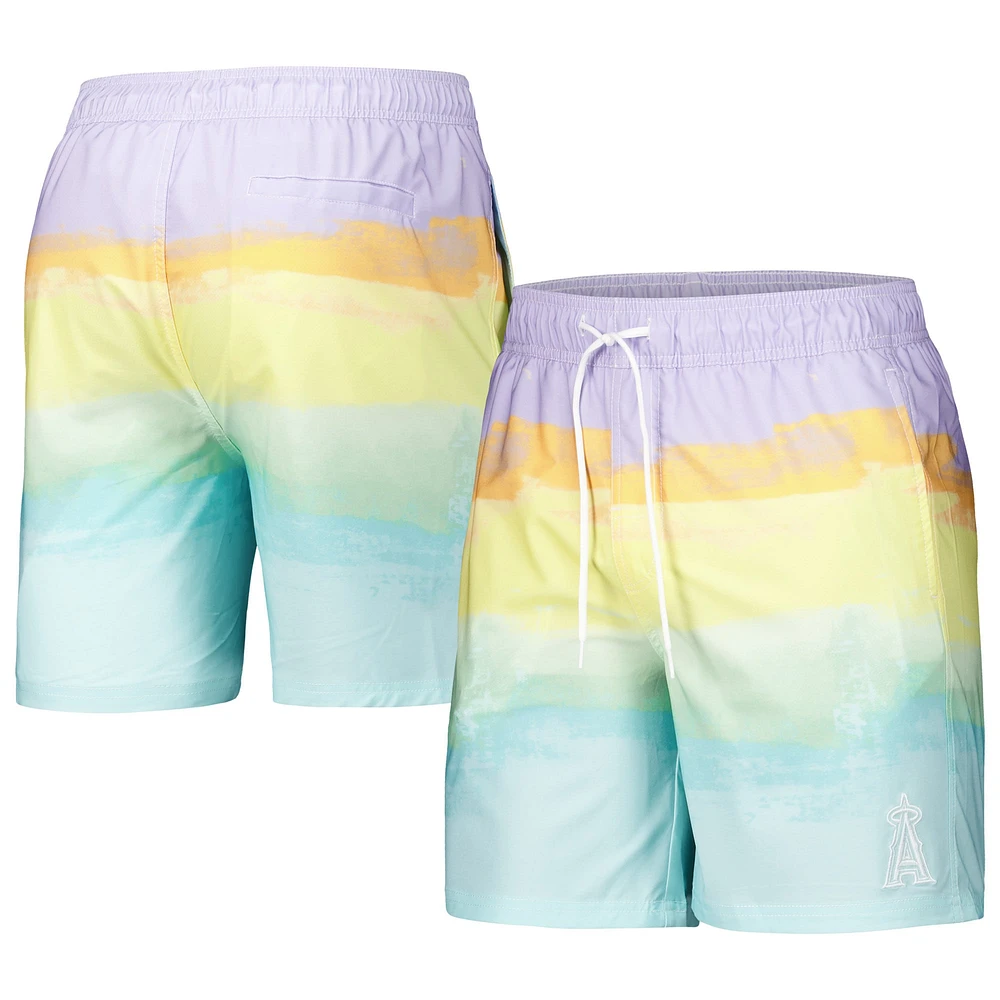 Short de bain G-III Sports by Carl Banks Los Angeles Angels Perfect Game Volley pour hommes