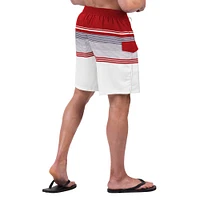 Men's G-III Sports by Carl Banks Red/White Los Angeles Angels Jump Shot Volley Board Shorts