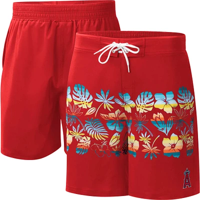 Men's G-III Sports by Carl Banks  Red Los Angeles Angels Breeze Volley Swim Shorts