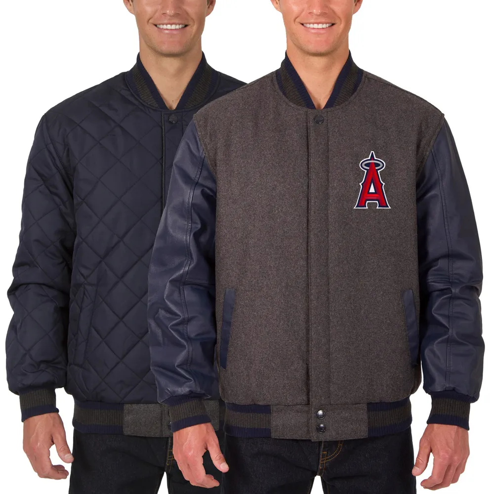 Men's JH Design Navy/White Houston Astros Reversible Full-Snap