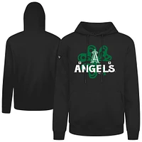 Men's Levelwear Los Angeles Angels St. Patrick's Day Podium Shamrock Pullover Hoodie