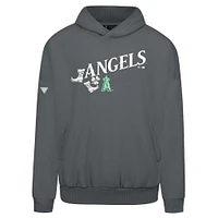 Men's Levelwear  Gray Los Angeles Angels St. Patrick's Day Pullover Hoodie