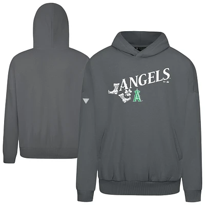 Men's Levelwear  Gray Los Angeles Angels St. Patrick's Day Pullover Hoodie
