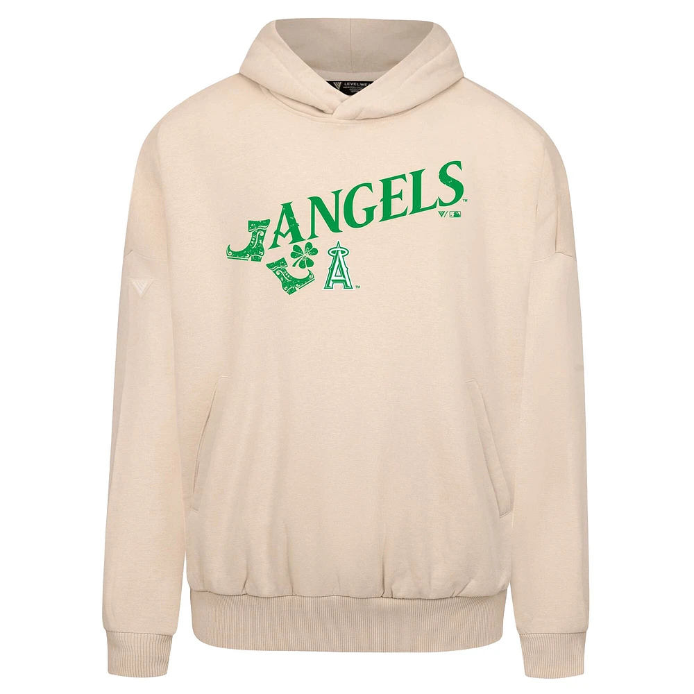 Sweat à capuche kaki Los Angeles Angels St. Patrick's Day pour homme Levelwear