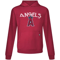 Men's Levelwear Red Los Angeles Angels Accolade Relay Mission Pullover Hoodie
