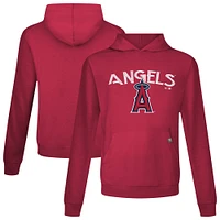 Men's Levelwear Red Los Angeles Angels Accolade Relay Mission Pullover Hoodie