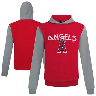 Men's Levelwear Red Los Angeles Angels Accolade Ultimate Mission Pullover Hoodie