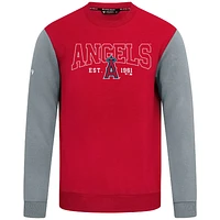 Men's Levelwear Red Los Angeles Angels Accolade Ultimate Textbook Pullover Sweatshirt