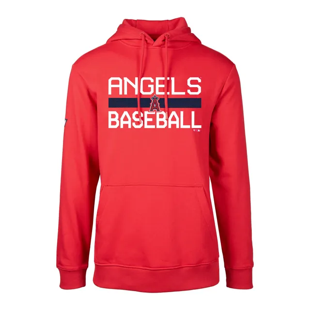 Men's Los Angeles Angels Levelwear Cream City Connect Contact Baseline  Pullover Hoodie