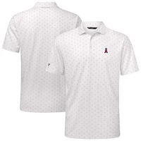 Men's Levelwear White Los Angeles Angels Detect Insignia 2.0 Polo