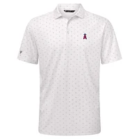 Men's Levelwear White Los Angeles Angels Detect Insignia 2.0 Polo