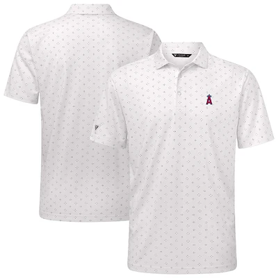 Men's Levelwear White Los Angeles Angels Detect Insignia 2.0 Polo