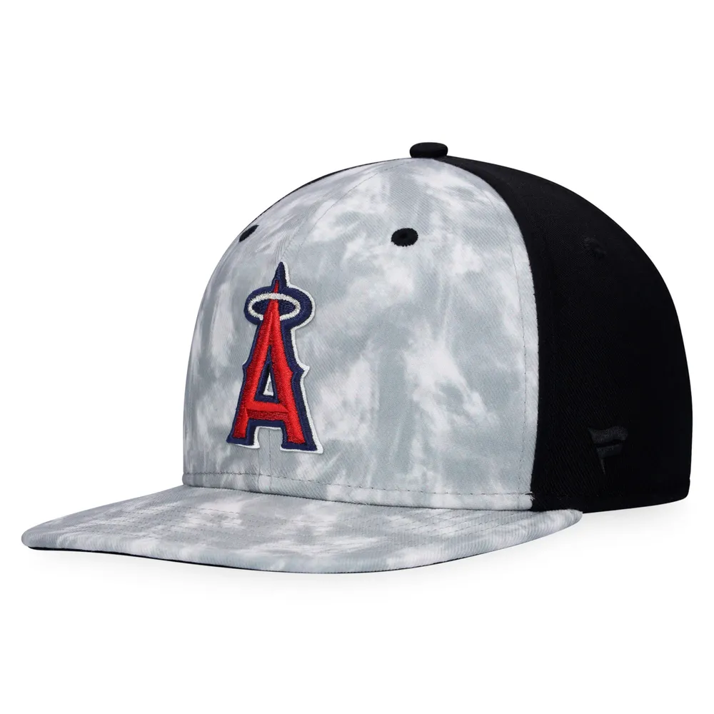 Lids Los Angeles Angels Majestic Smoke Dye Snapback Hat - Gray