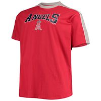 Profile Mike Trout Red And Silver Los Angeles Angels Big And Tall Fashion  Piping Player T-shirt for Men