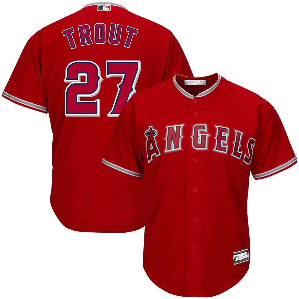 Maillot Los Angeles Angels Big & Tall Replica Player Mike Trout rouge pour homme