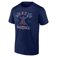 T-shirt bleu marine pour homme Los Angeles Angels Second Wind