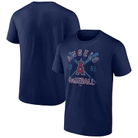 T-shirt bleu marine pour homme Los Angeles Angels Second Wind