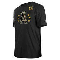 Men's New Era Black Los Angeles Angels 2024 Armed Forces Day T-Shirt