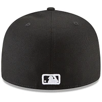 Casquette ajustée 59FIFTY Los Angeles Angels noire New Era pour homme