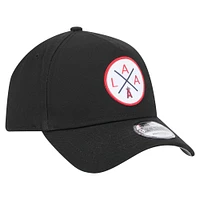 Casquette ajustable A-Frame 9FORTY Los Angeles Angels New Era noire pour homme