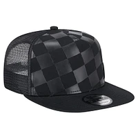 Casquette Snapback A-Frame Trucker 9FIFTY Score Check Los Angeles Angels de New Era pour homme noire