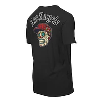Men's New Era Black Los Angeles Angels Sugar Skulls T-Shirt