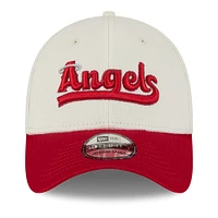 Men's New Era Cream/Red Los Angeles Angels City Connect Batting Practice 39THIRTY Flex Hat