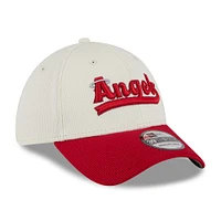 Men's New Era Cream/Red Los Angeles Angels City Connect Batting Practice 39THIRTY Flex Hat