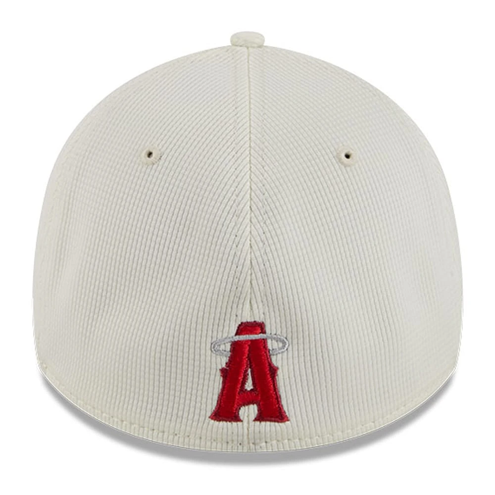 Men's New Era Cream/Red Los Angeles Angels City Connect Batting Practice 39THIRTY Flex Hat