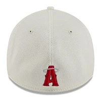 Men's New Era Cream/Red Los Angeles Angels City Connect Batting Practice 39THIRTY Flex Hat
