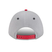 Men's New Era  Gray/Red Los Angeles Angels 2025 Batting Practice 9FORTY M-Crown Adjustable Hat