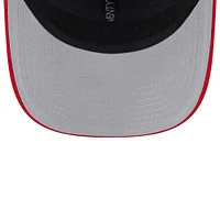 Men's New Era  Gray/Red Los Angeles Angels 2025 Batting Practice 9SEVENTY Stretch-Snap Trucker Hat