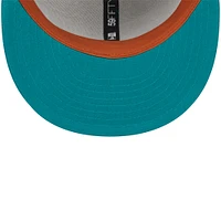 Men's New Era Gray/Teal Los Angeles Angels  59FIFTY Fitted Hat