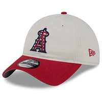 Casquette réglable New Era kaki/rouge Los Angeles Angels 2024 4 juillet 9TWENTY pour hommes