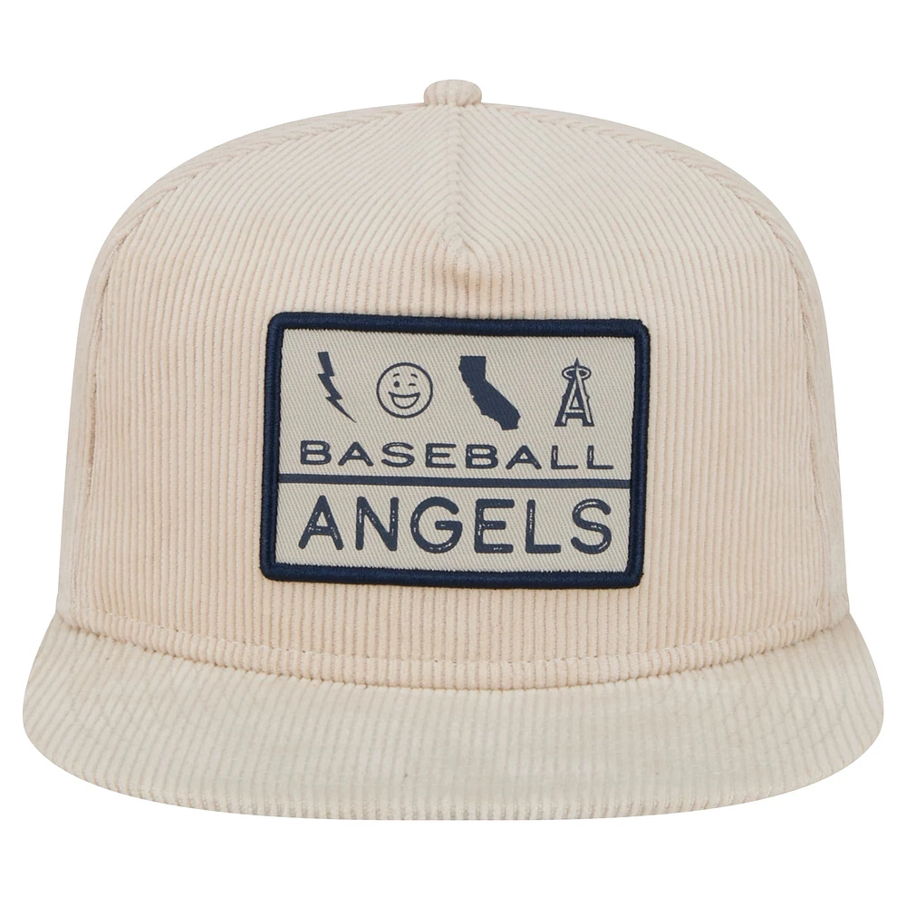 Casquette snapback kaki Los Angeles Angels Summer Essential Golfer New Era pour hommes