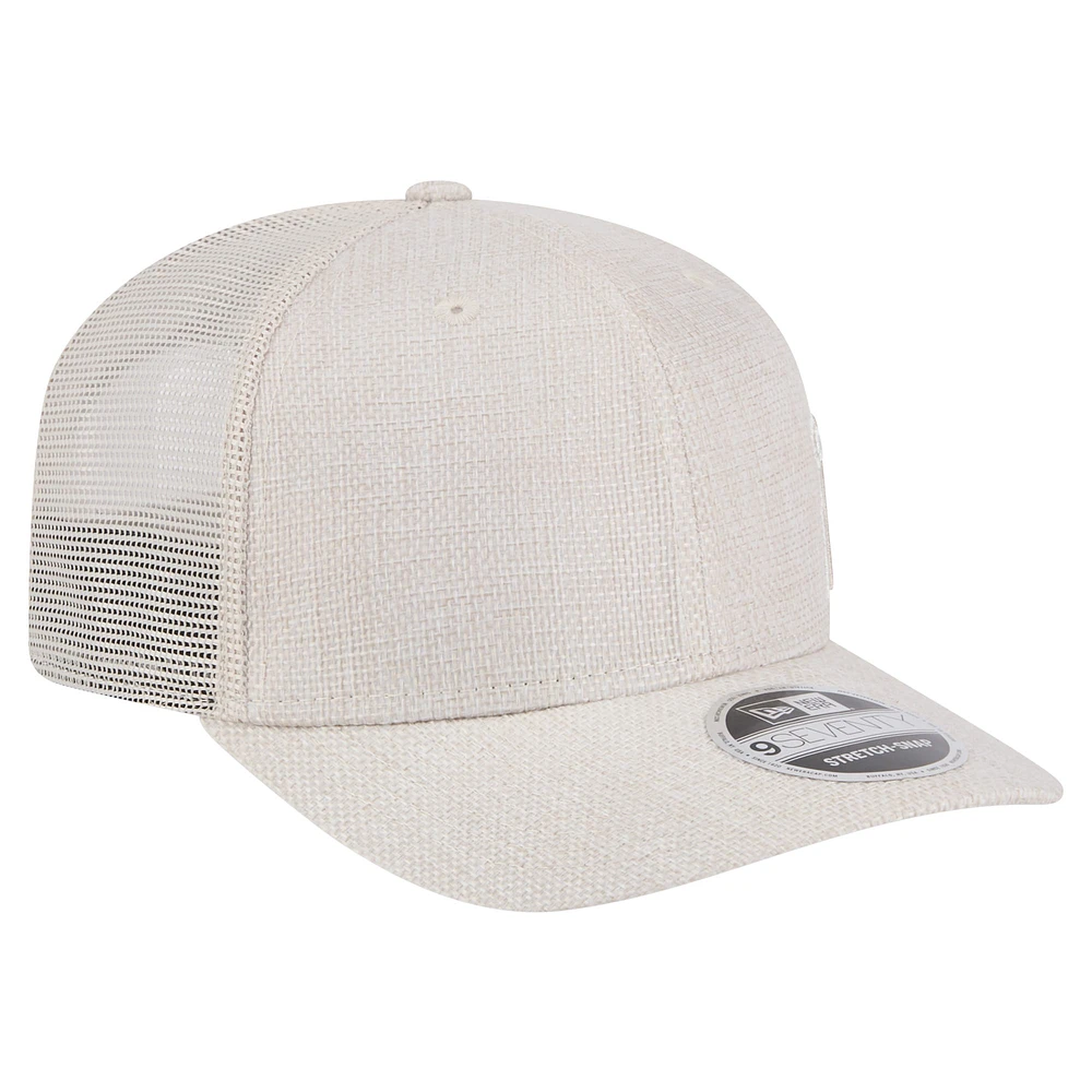 Casquette extensible à boutons-pression Flawless 9SEVENTY beige clair New Era pour homme des Los Angeles Angels