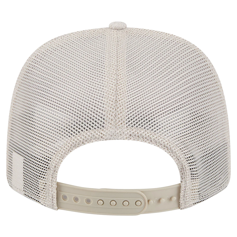 Casquette extensible à boutons-pression Flawless 9SEVENTY beige clair New Era pour homme des Los Angeles Angels