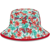 Men's New Era Los Angeles Angels Tropic Floral Bucket Hat