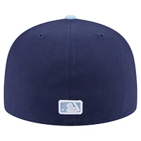 Casquette ajustée bicolore 59FIFTY New Era bleu marine/bleu clair pour homme des Los Angeles Angels