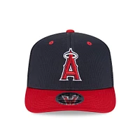 Men's New Era  Navy/Red Los Angeles Angels 2025 Batting Practice 9SEVENTY Stretch-Snap Trucker Hat