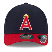 Casquette ajustable New Era bleu marine/rouge Los Angeles Angels Player Replica 9FORTY pour homme