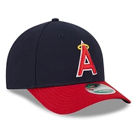 Casquette ajustable New Era bleu marine/rouge Los Angeles Angels Player Replica 9FORTY pour homme
