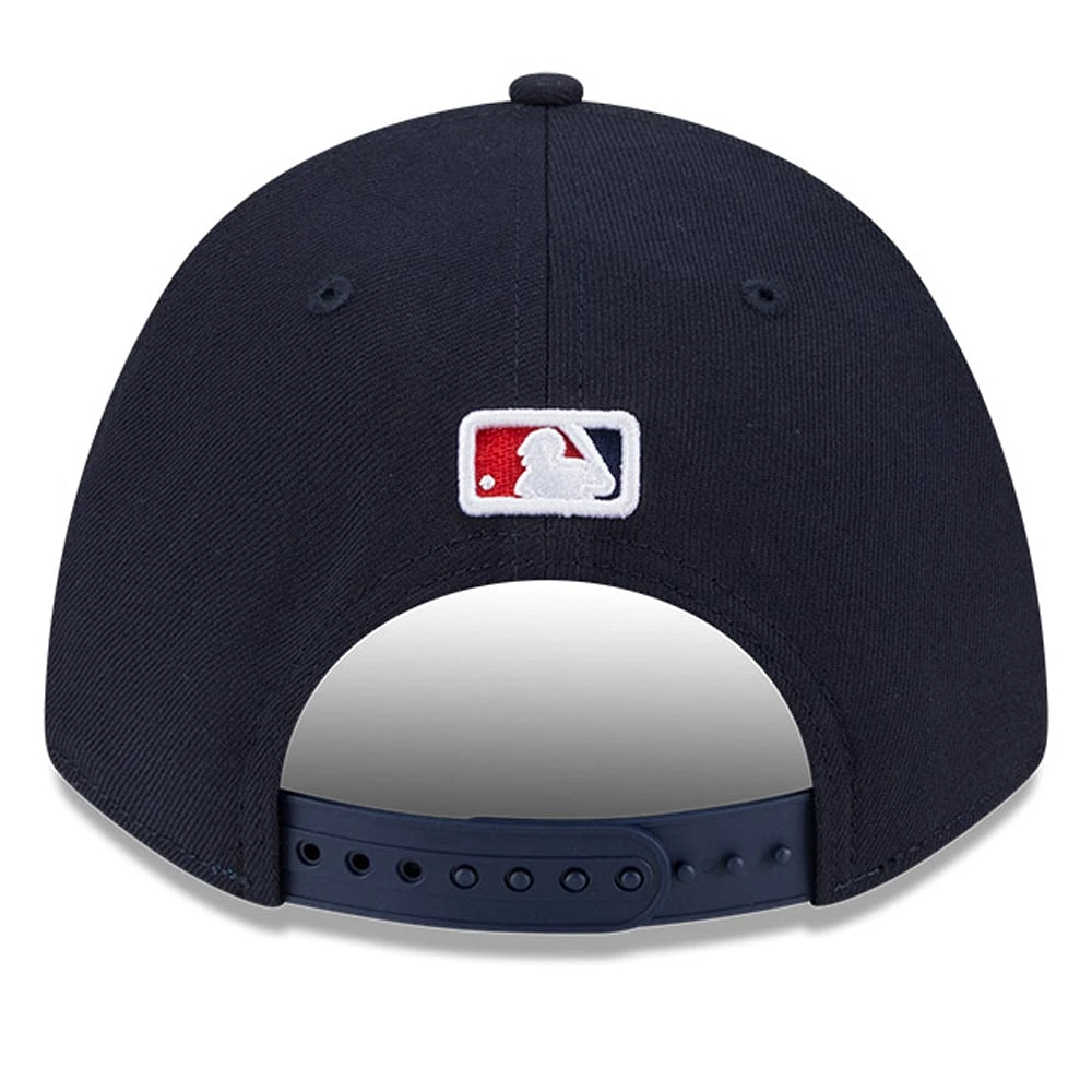 Casquette ajustable New Era bleu marine/rouge Los Angeles Angels Player Replica 9FORTY pour homme