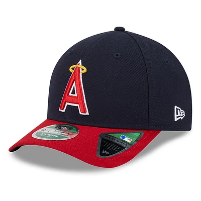 Casquette ajustable New Era bleu marine/rouge Los Angeles Angels Player Replica 9FORTY pour homme