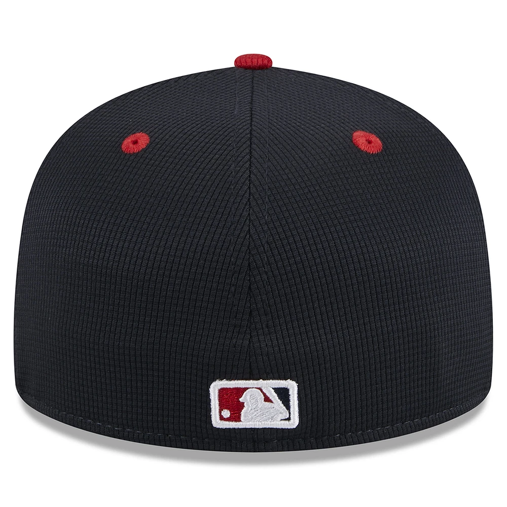 Casquette ajustée 59FIFTY New Era pour hommes des Los Angeles Angels 2024 Batting Practice