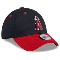 Men's New Era  Navy Los Angeles Angels 2025 Batting Practice 39THIRTY Flex Hat